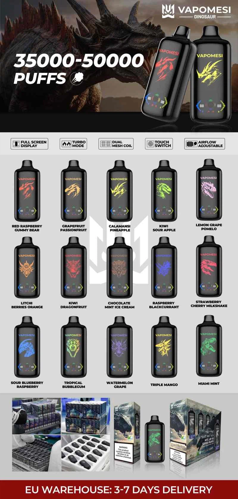 Vapomesi dinosaur 50000 vapers Vapomesi dinosaur 50000 vapers